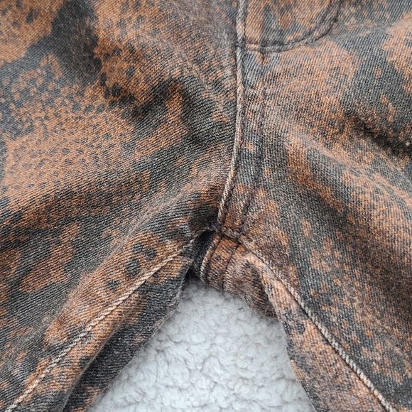 Paige Hoxton Ultra Skinny Coated Brown Snakeskin Jeans Size 27 NWOT - Picture 7 of 12